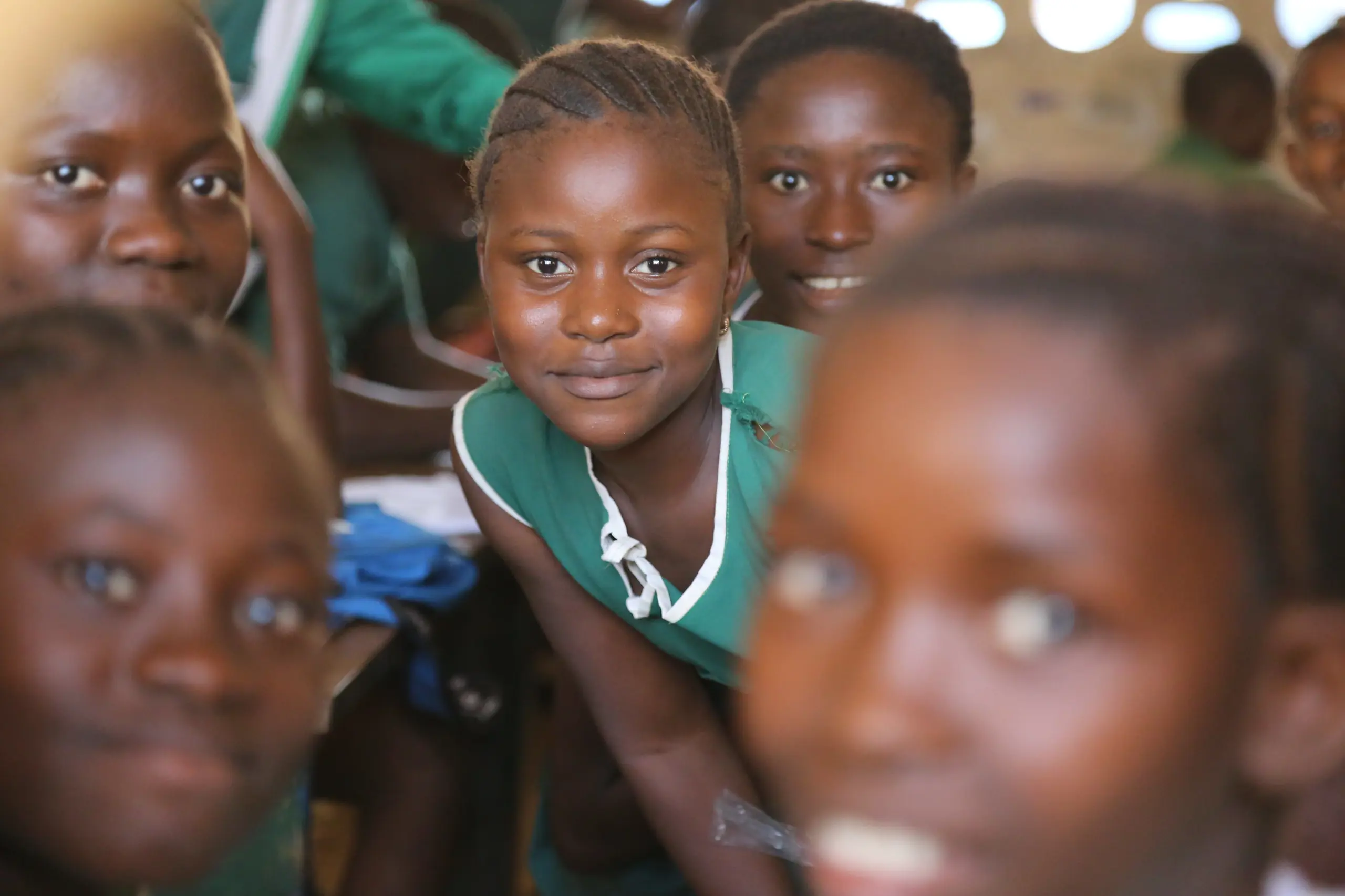 Students in class at an school in Sierra Leone